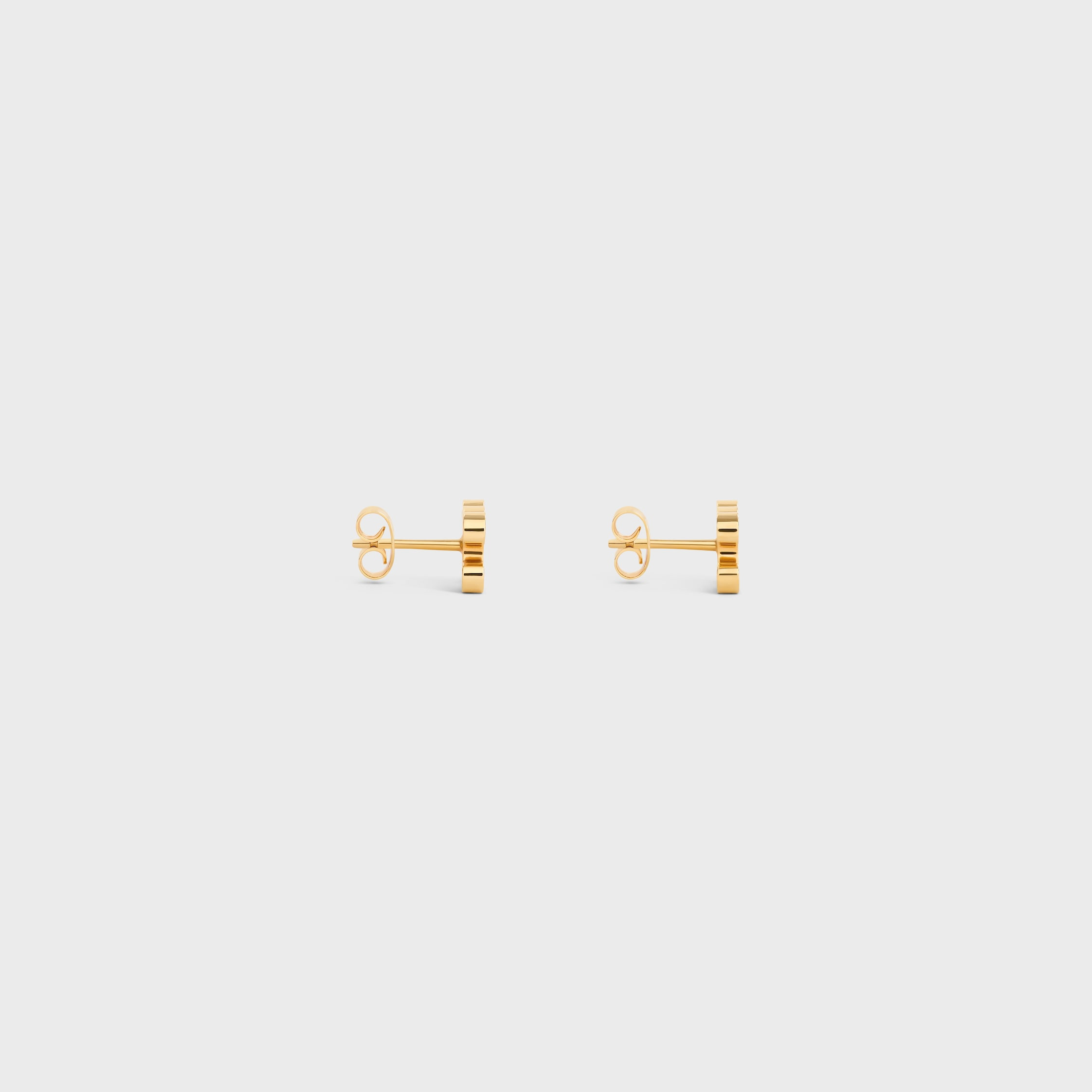 Triomphe Rhinestone Studs in Strass and Brass with Gold Finish - 3