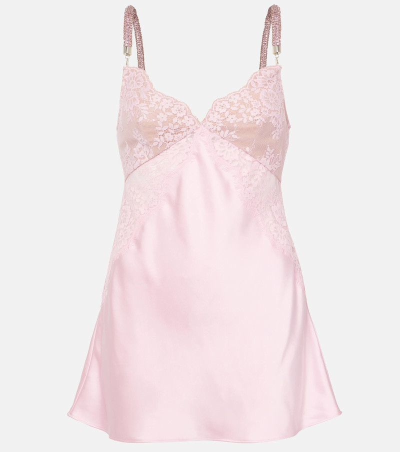 x Christopher Kane satin slip dress - 1