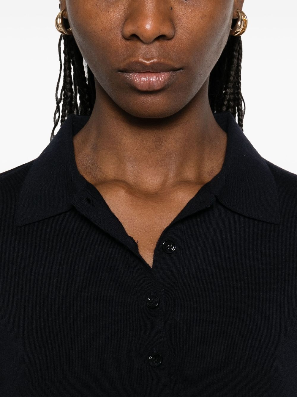 fine-knit polo shirt - 5