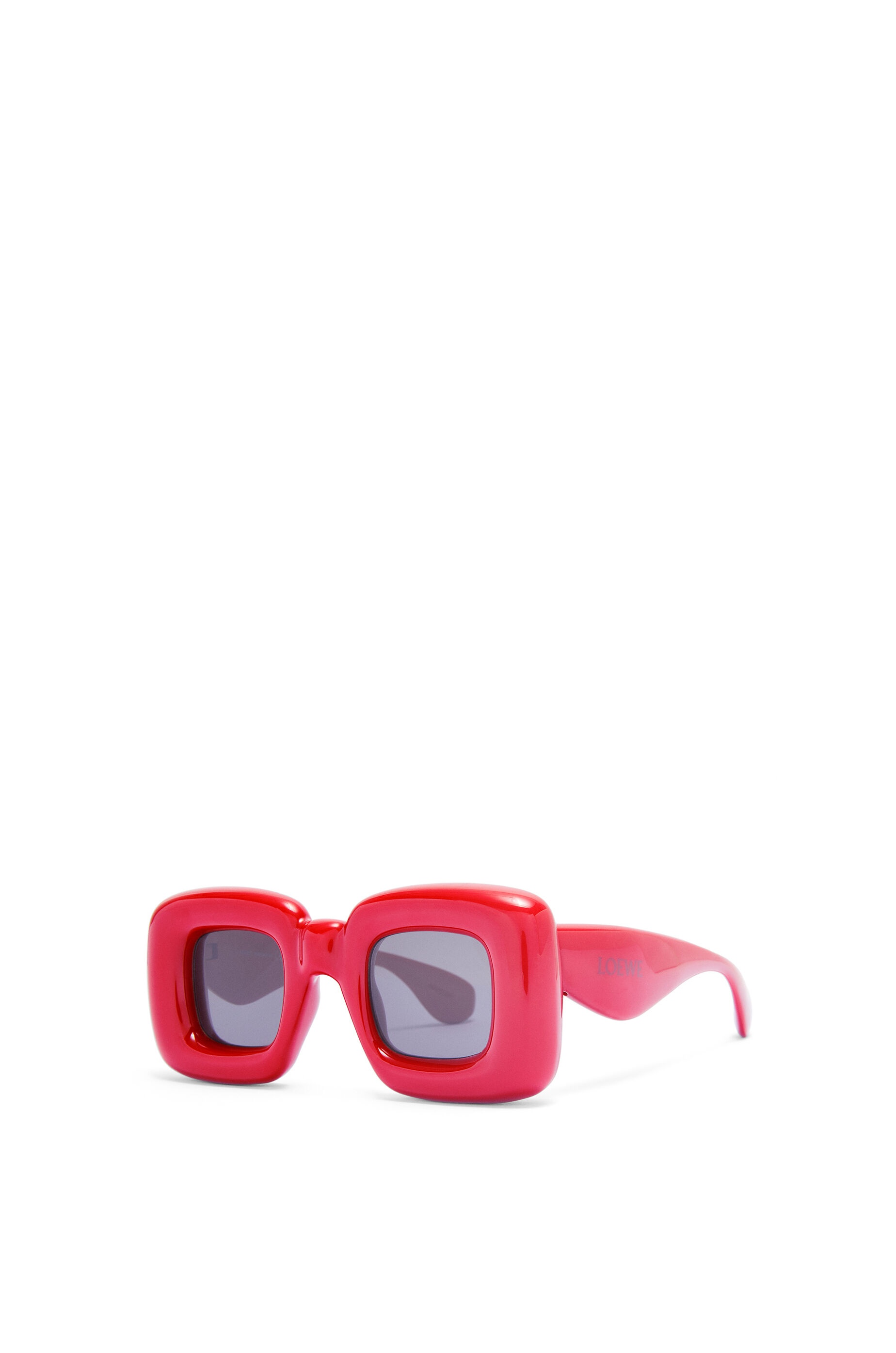 Inflated rectangular sunglasses in acetate - 3