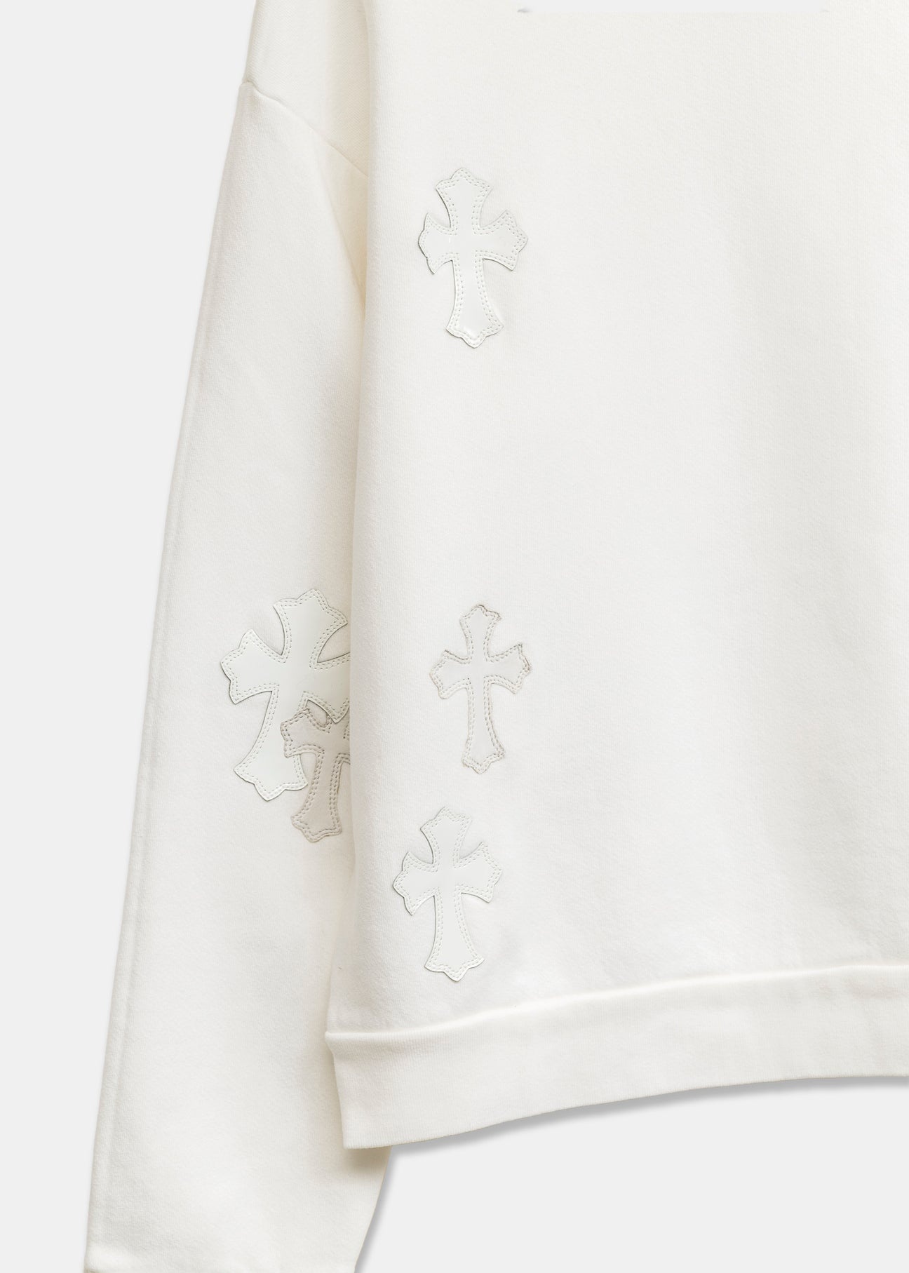 Chrome Women’s White PatchWork Quarter Zip - 7