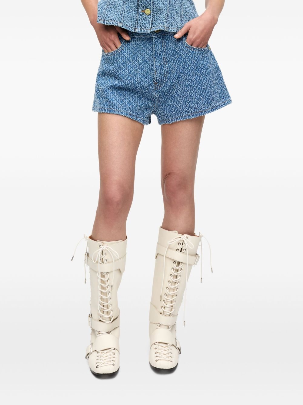 logo patch shorts - 3
