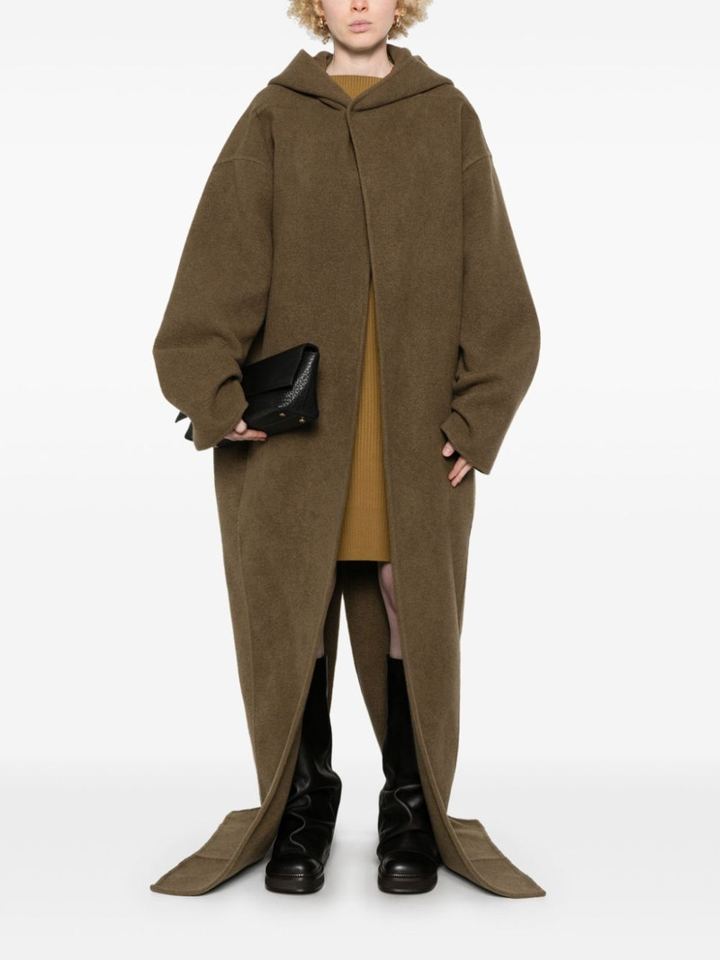 Rick Owens hooded coat outlook