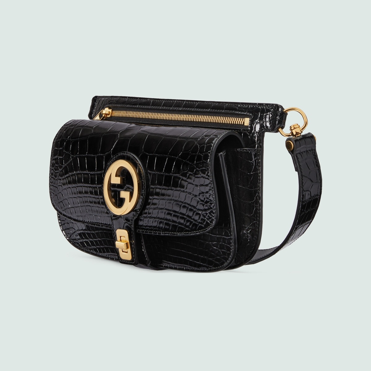 Gucci Blondie crocodile belt bag - 2