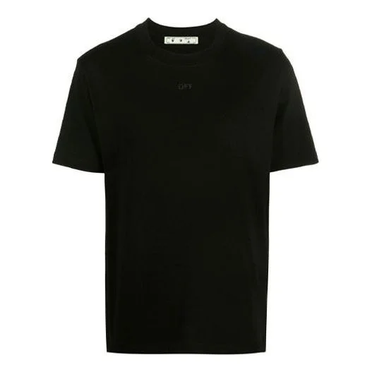 OFF-WHITE Rubber Arrows Slim Fit T-Shirt Black/Black - 1