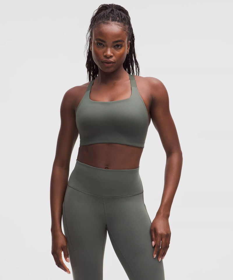 Ultralu Square-Neck Workout Bra *Medium Support, D/DD Cup 1