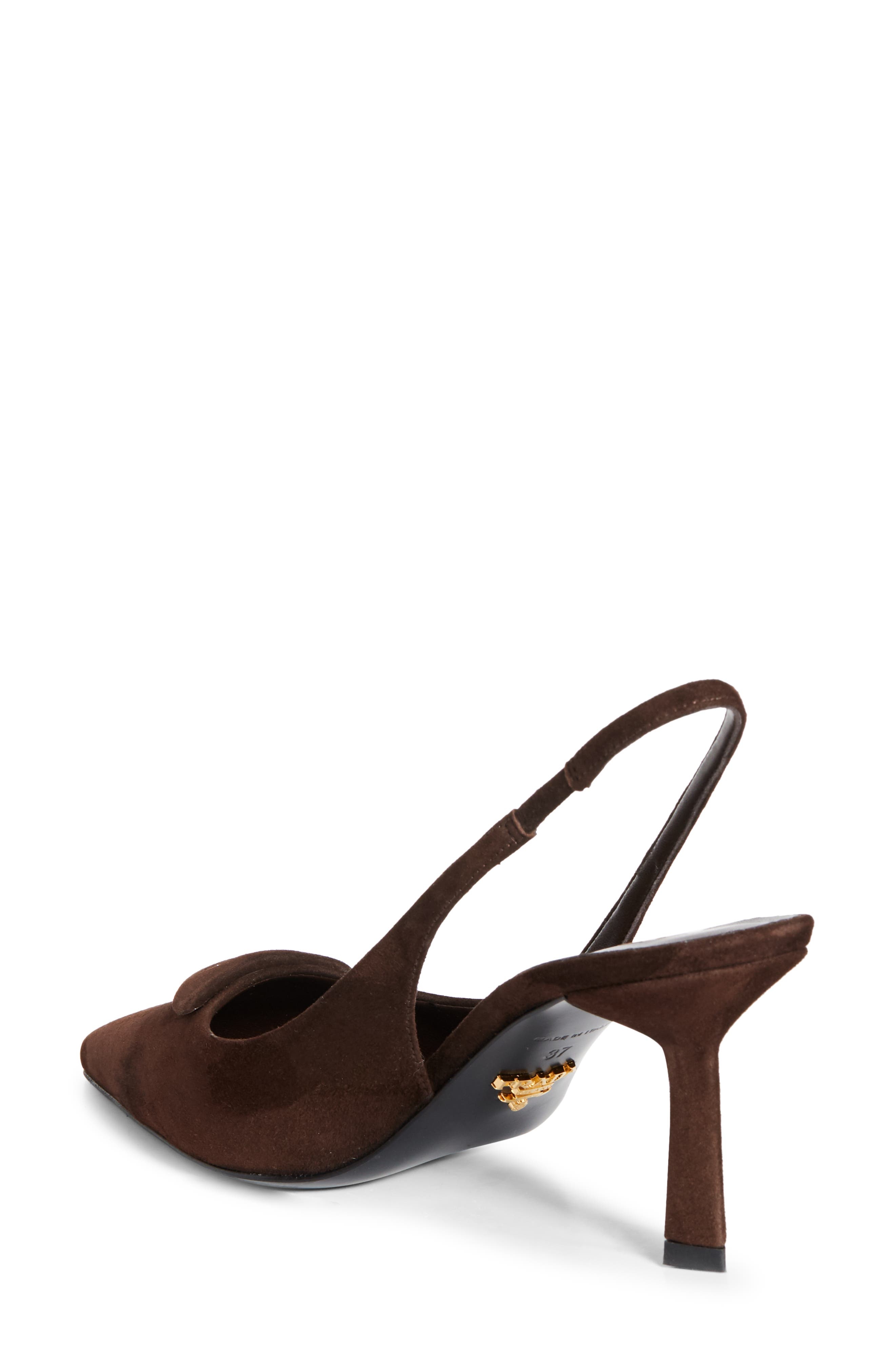 Prada Logo Slingback Pump in Moro at Nordstrom - 2