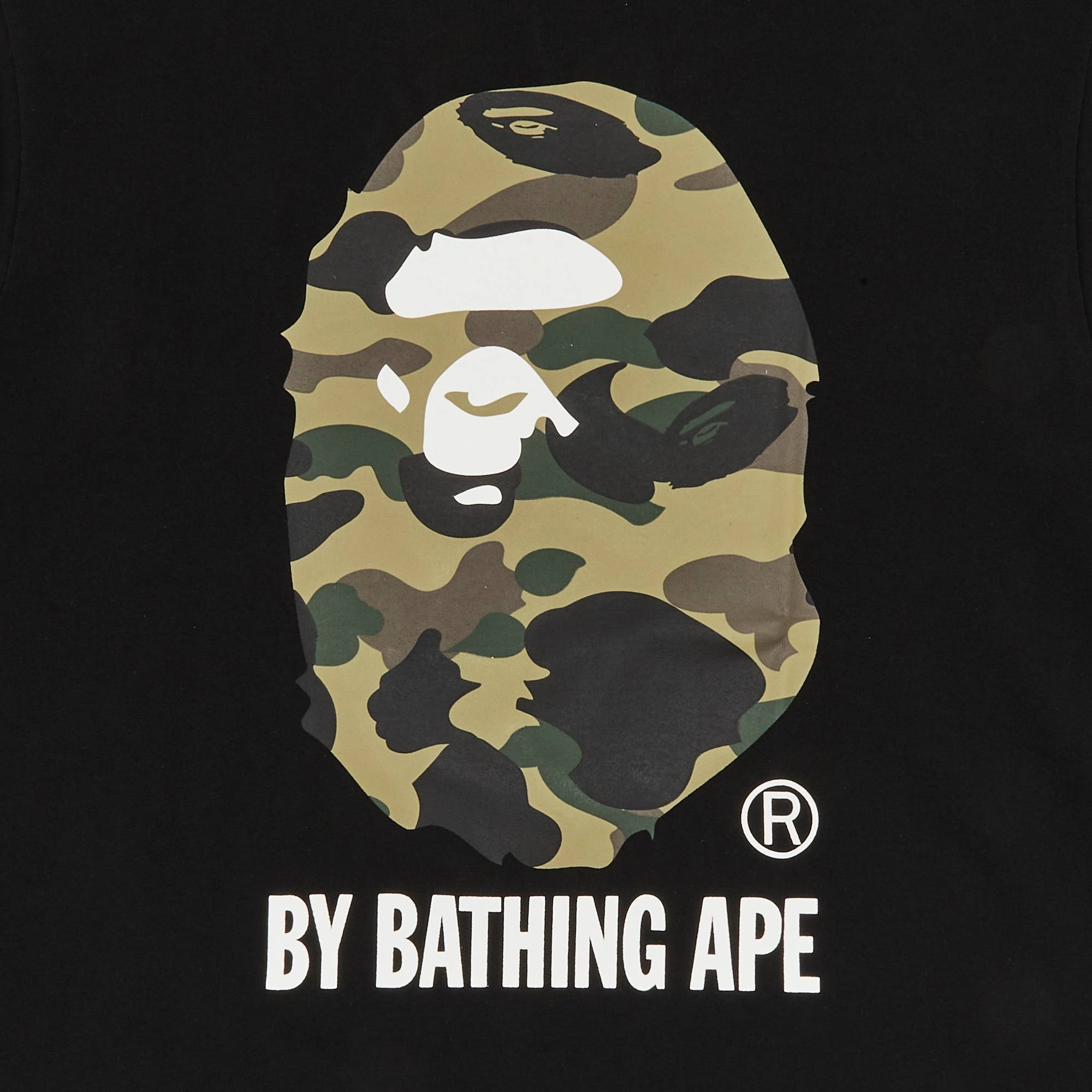 BAPE 1st Camo By Bathing Tee 'Black/Olive' - 3