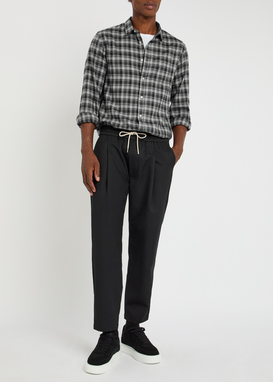 Officine Générale Lipp Checked Brushed Cotton Shirt - 4