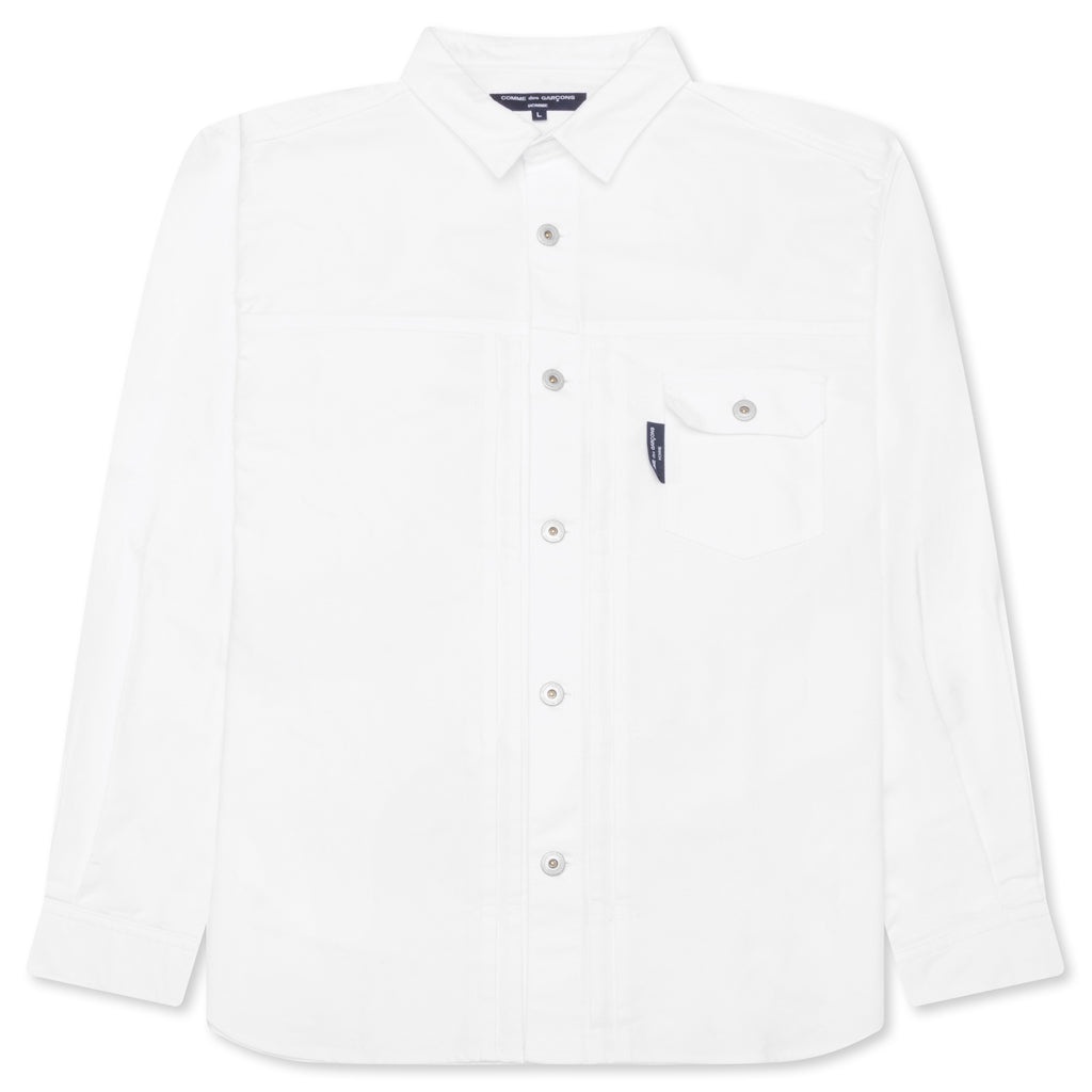 STRIPED SHIRT - WHITE - 1