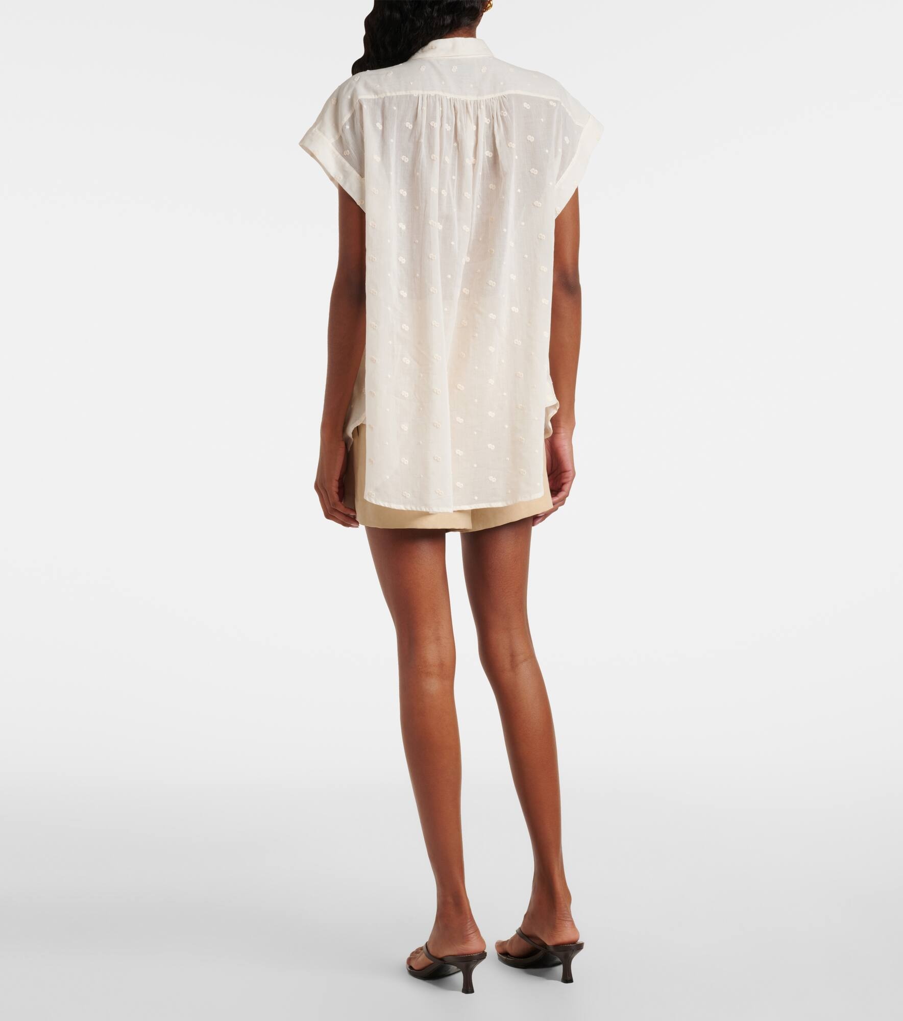 Embroidered cotton blouse - 3