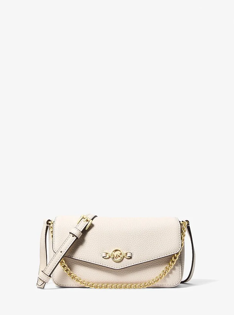 Kacey Extra-Small Pebbled Leather Crossbody Bag - 1