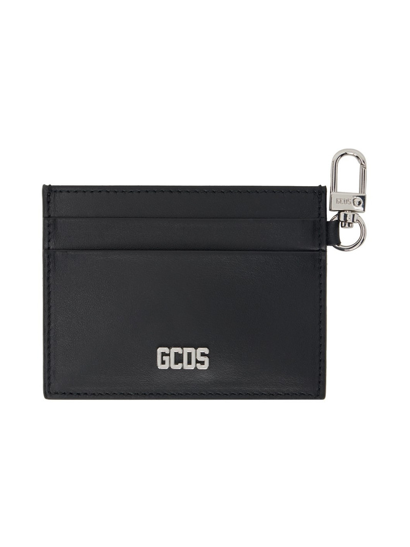 Black Comma Leather Card Holder 1