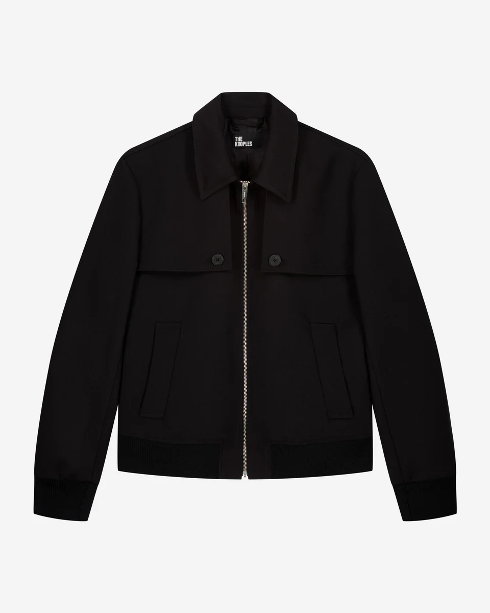 BLACK BIB JACKET - 1