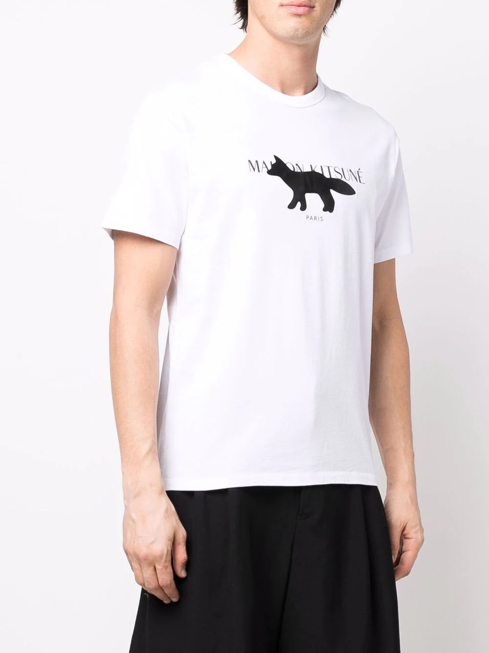 fox motif cotton T-shirt - 3