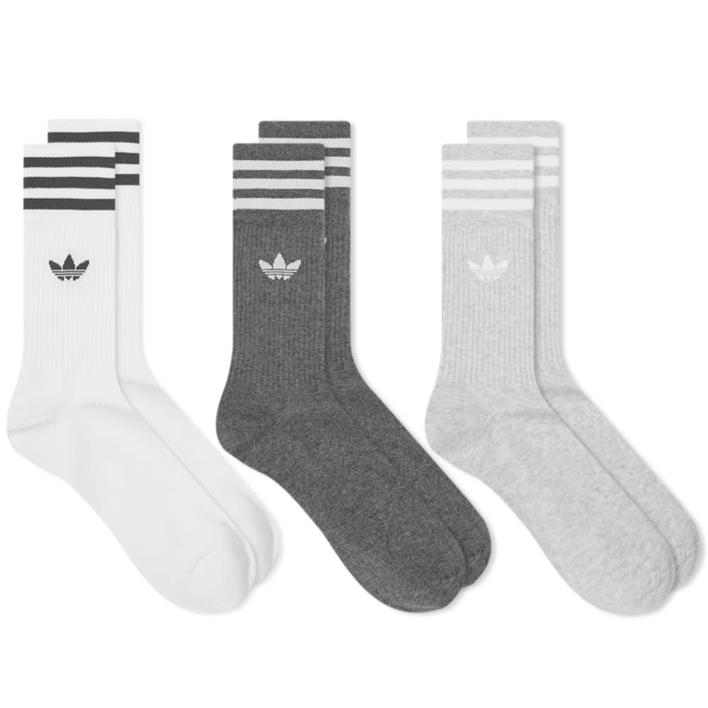 Adidas Solid Crew Sock - 3 Pack - 1