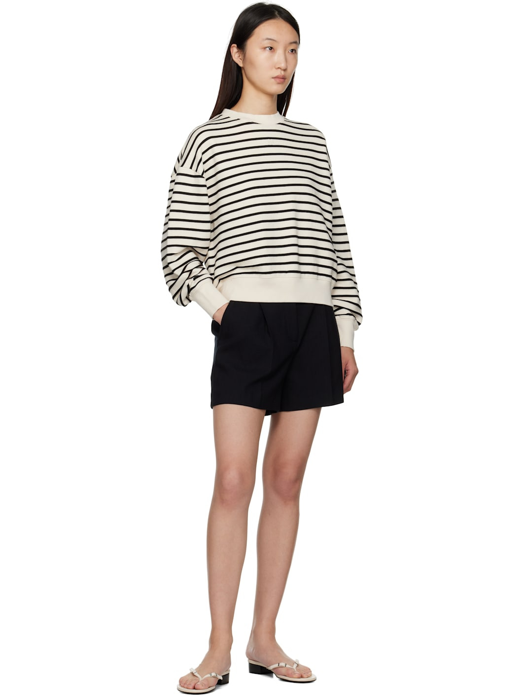 Off-White & Black Dean Sweatshirt - 4