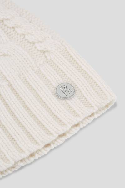 BOGNER Nyala Cashmere knitted hat in Off-white outlook