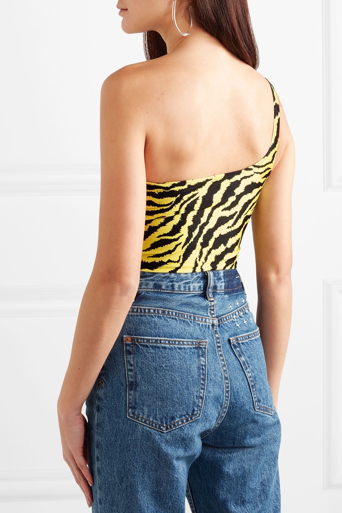 One-shoulder printed bodysuit - 4