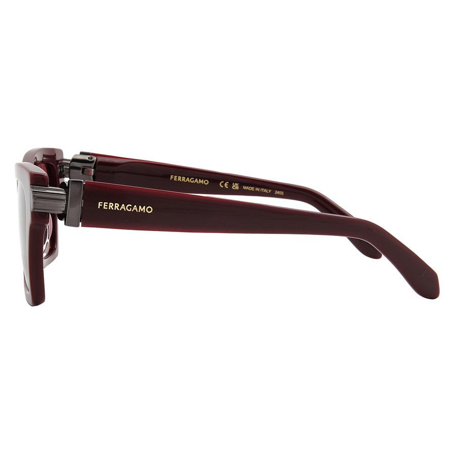 Ferragamo Burgundy Cat Eye Ladies Sunglasses SF2013S 606 52 - 3