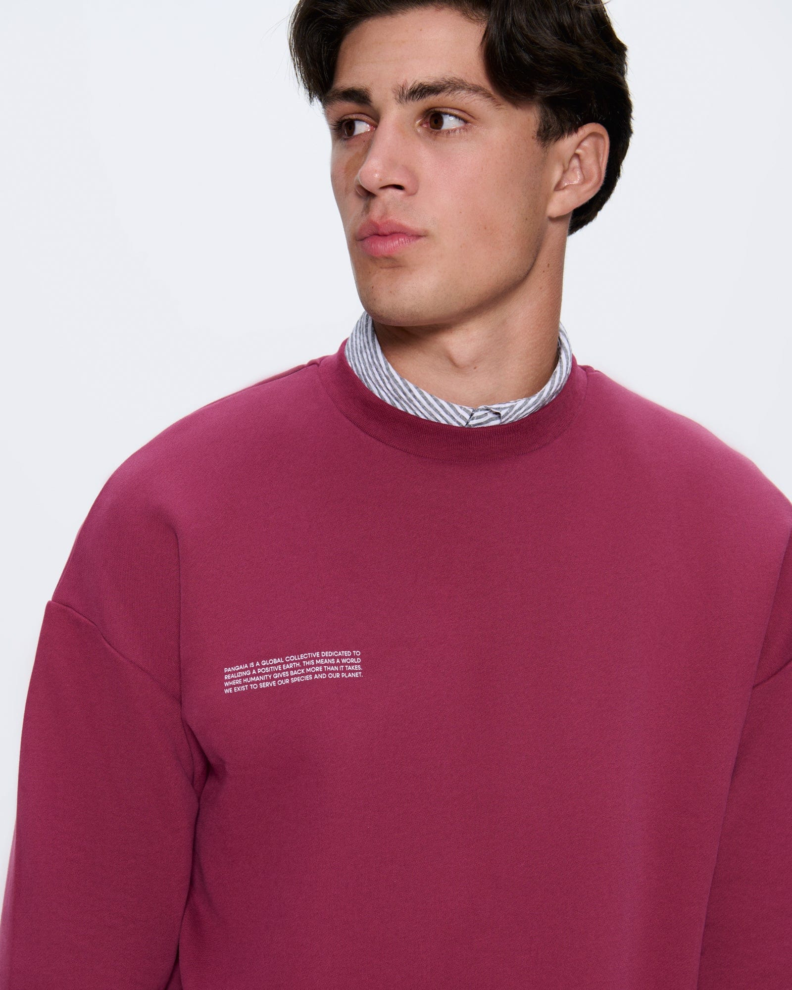 Mens 365 Midweight Sweatshirt - Milkyway Maroon - 3
