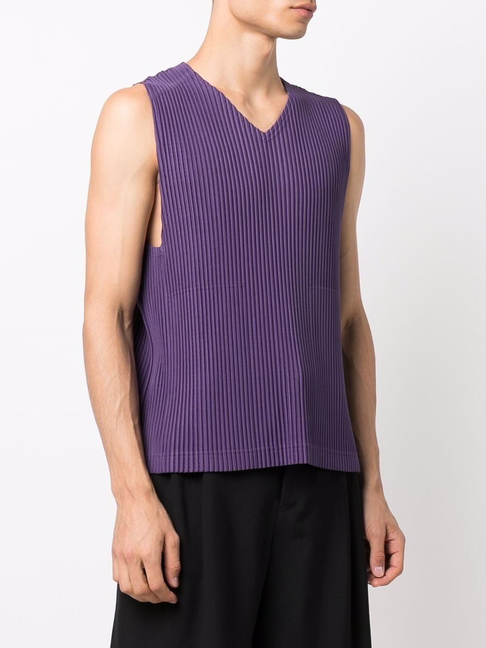 pleated lightweight tank top - 3