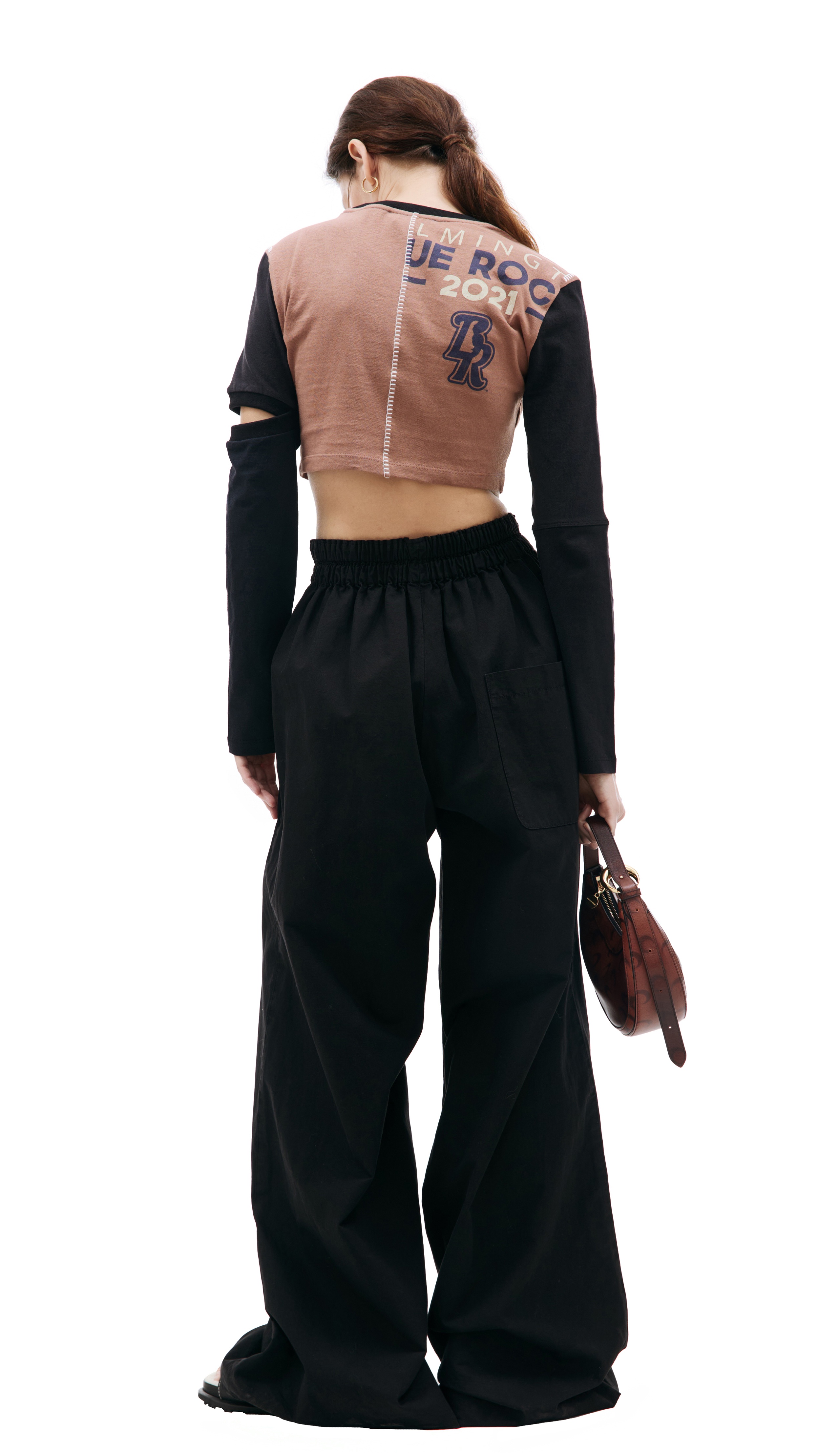 BROWN CROPPED LONGSLEEVE - 3