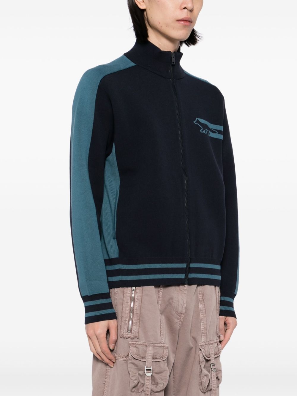 zip-up sweater - 3