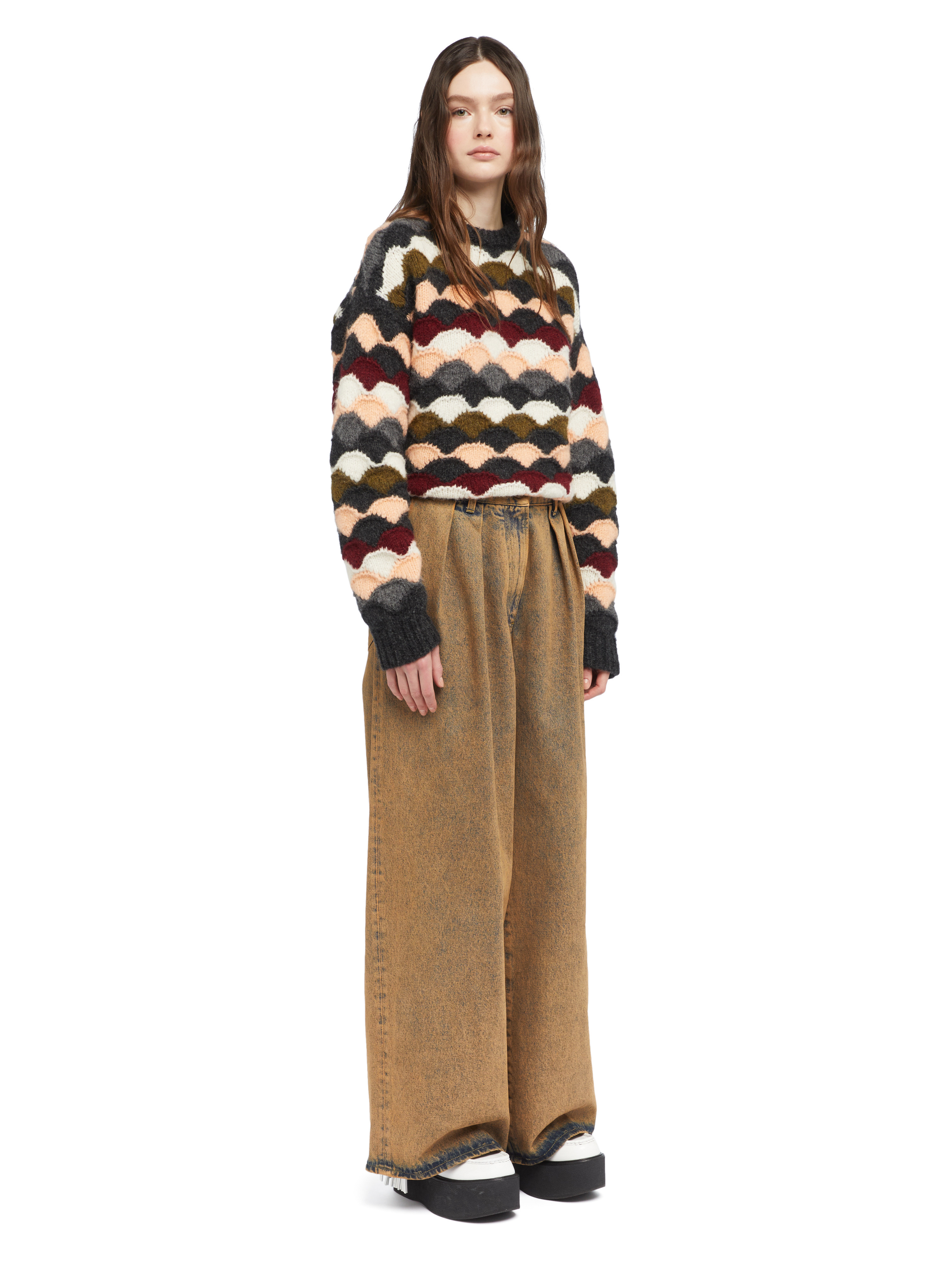 Desert Rose Wide Leg Denim Pants - 5
