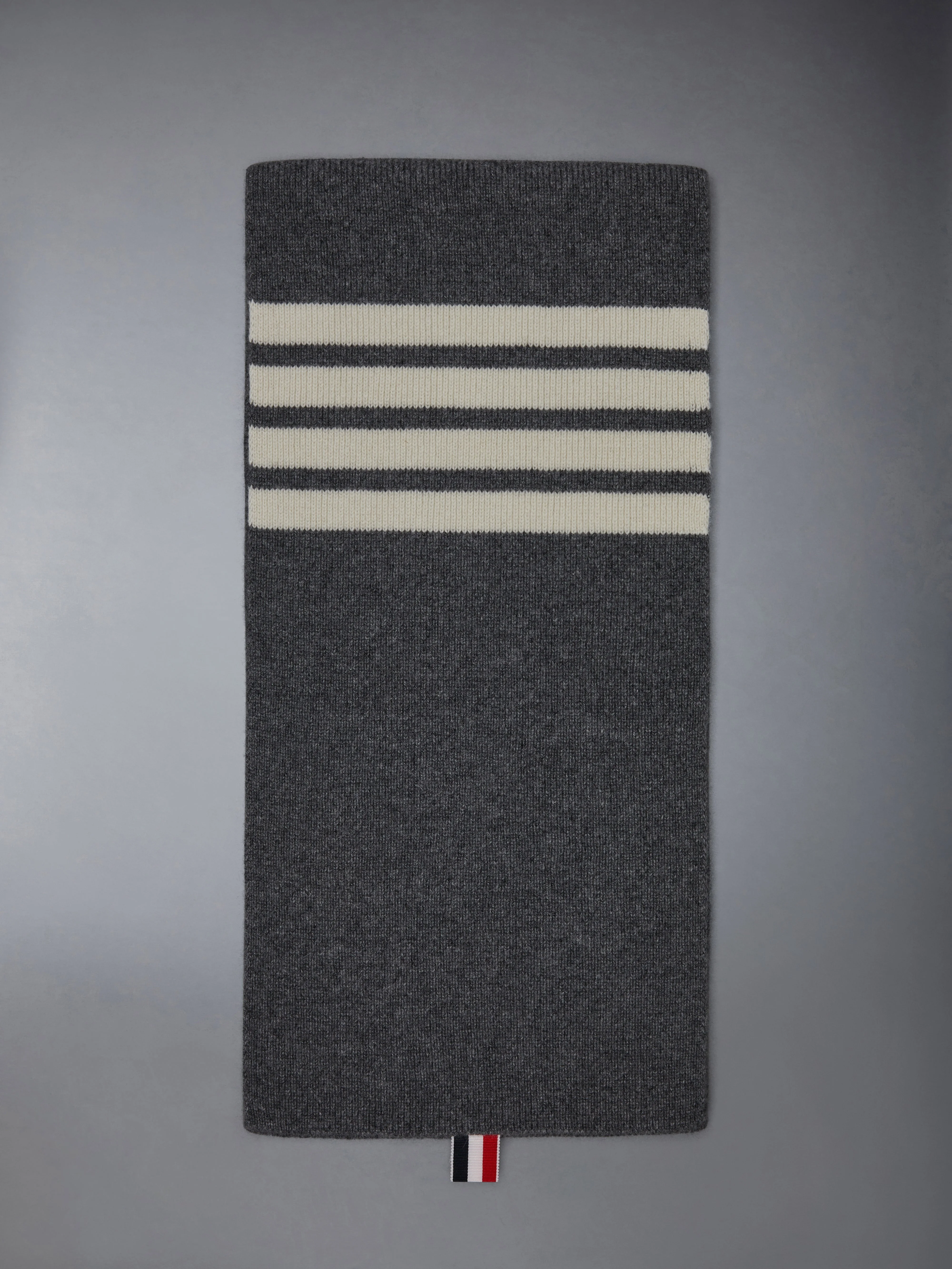 4-Bar Stripe Cashmere Rib Scarf - 1