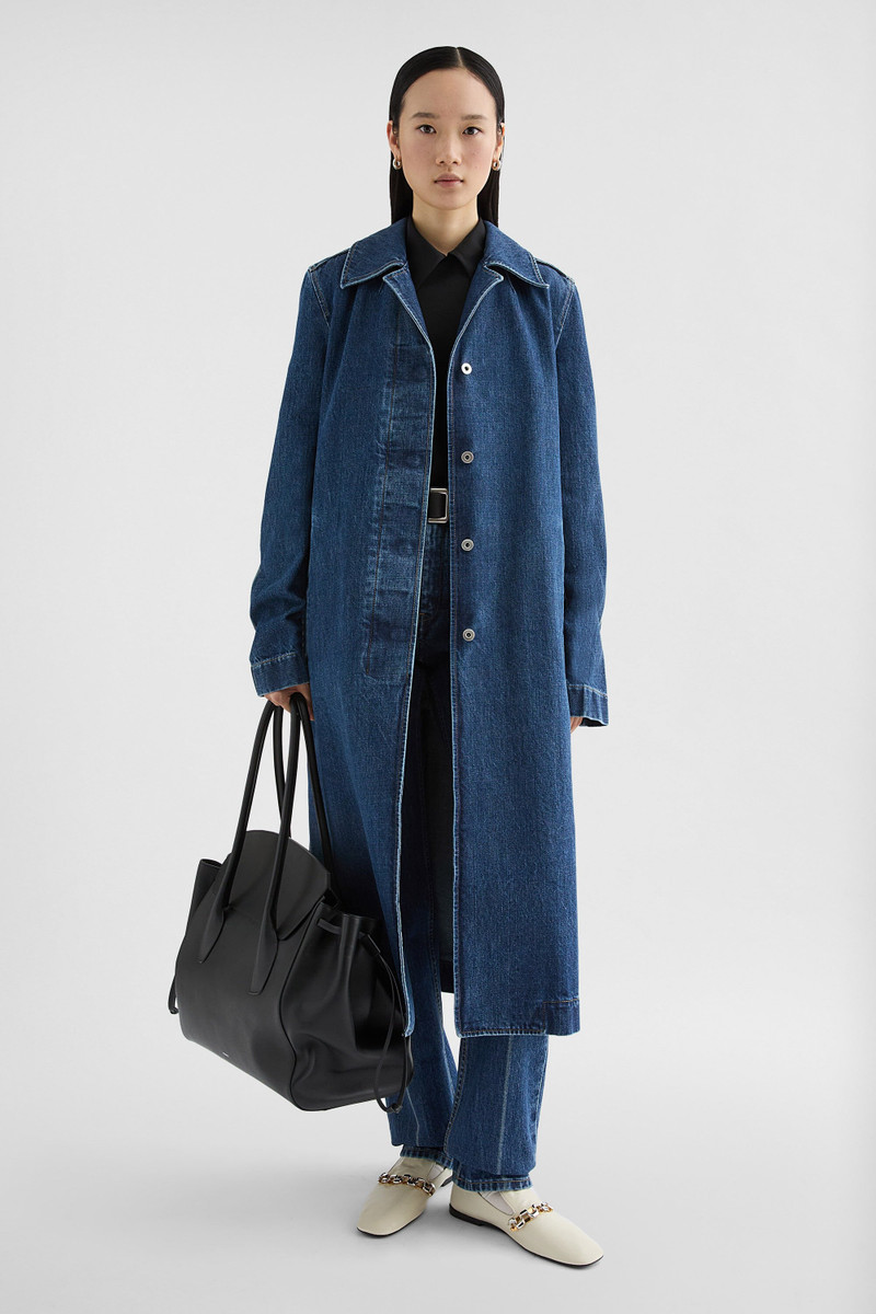 Jil Sander Denim Trench Coat outlook