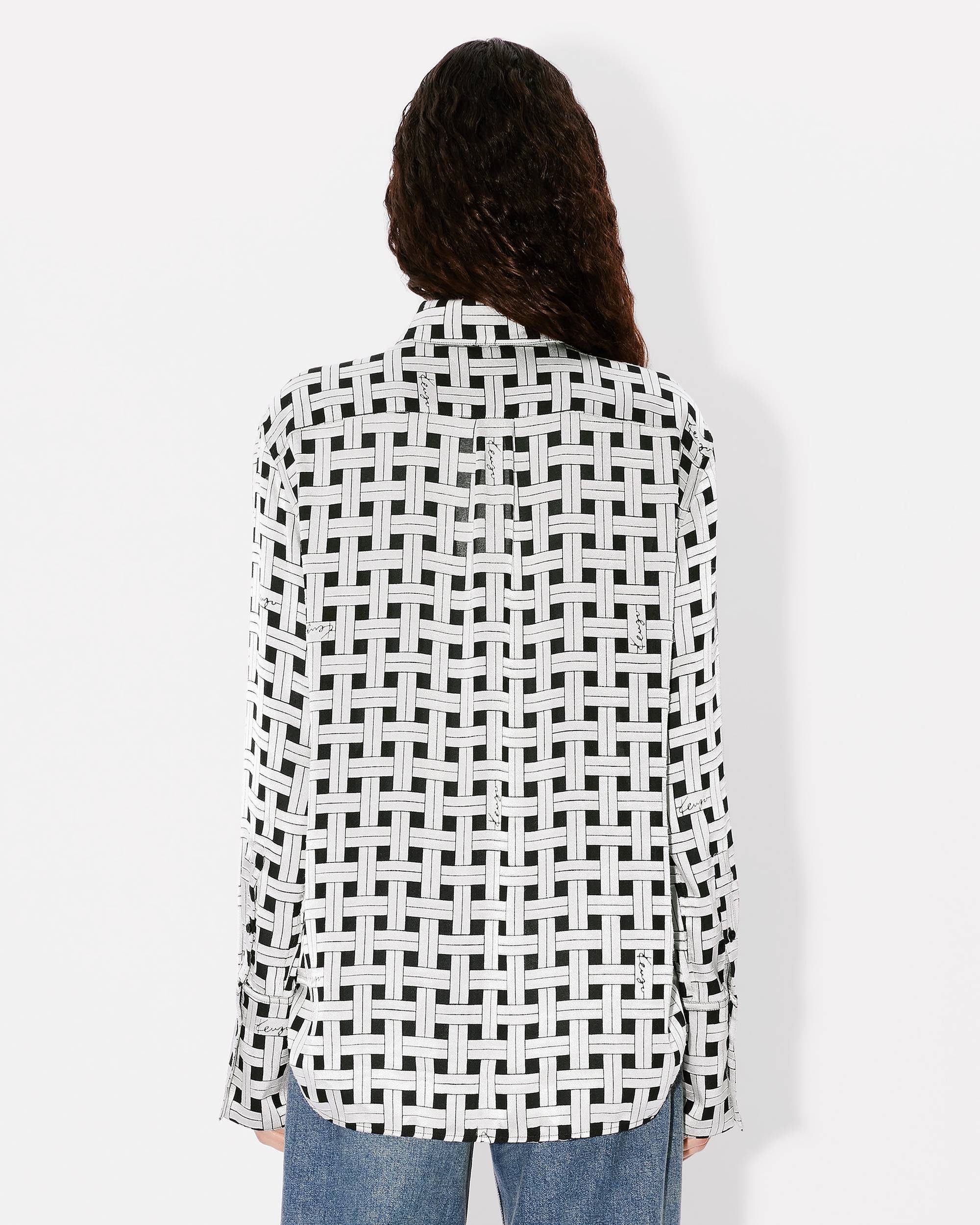 'KENZO Weave' oversized shirt - 4