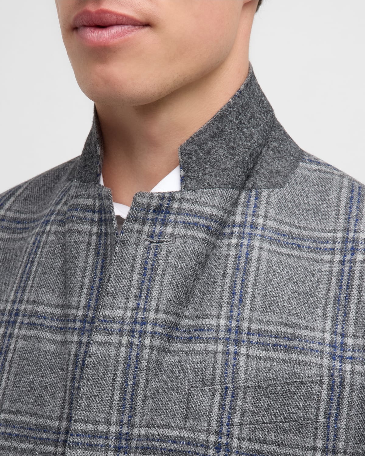 Men's Soft Plaid Sport Coat - 7