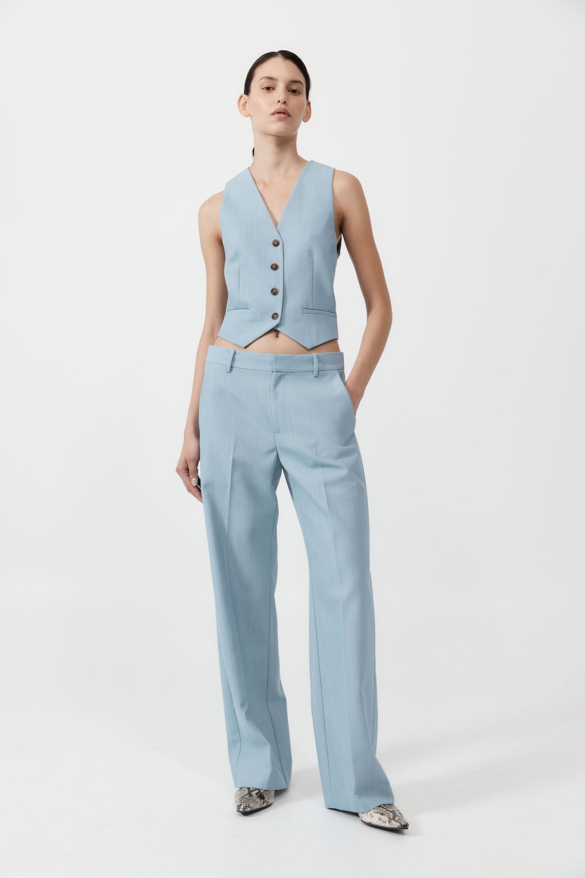 Carter Trousers - Stone Blue - 5
