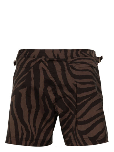 TOM FORD zebra-print swim shorts outlook
