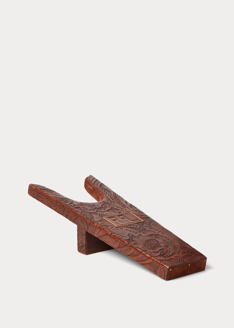 Hand-Tooled Leather Boot Jack 1