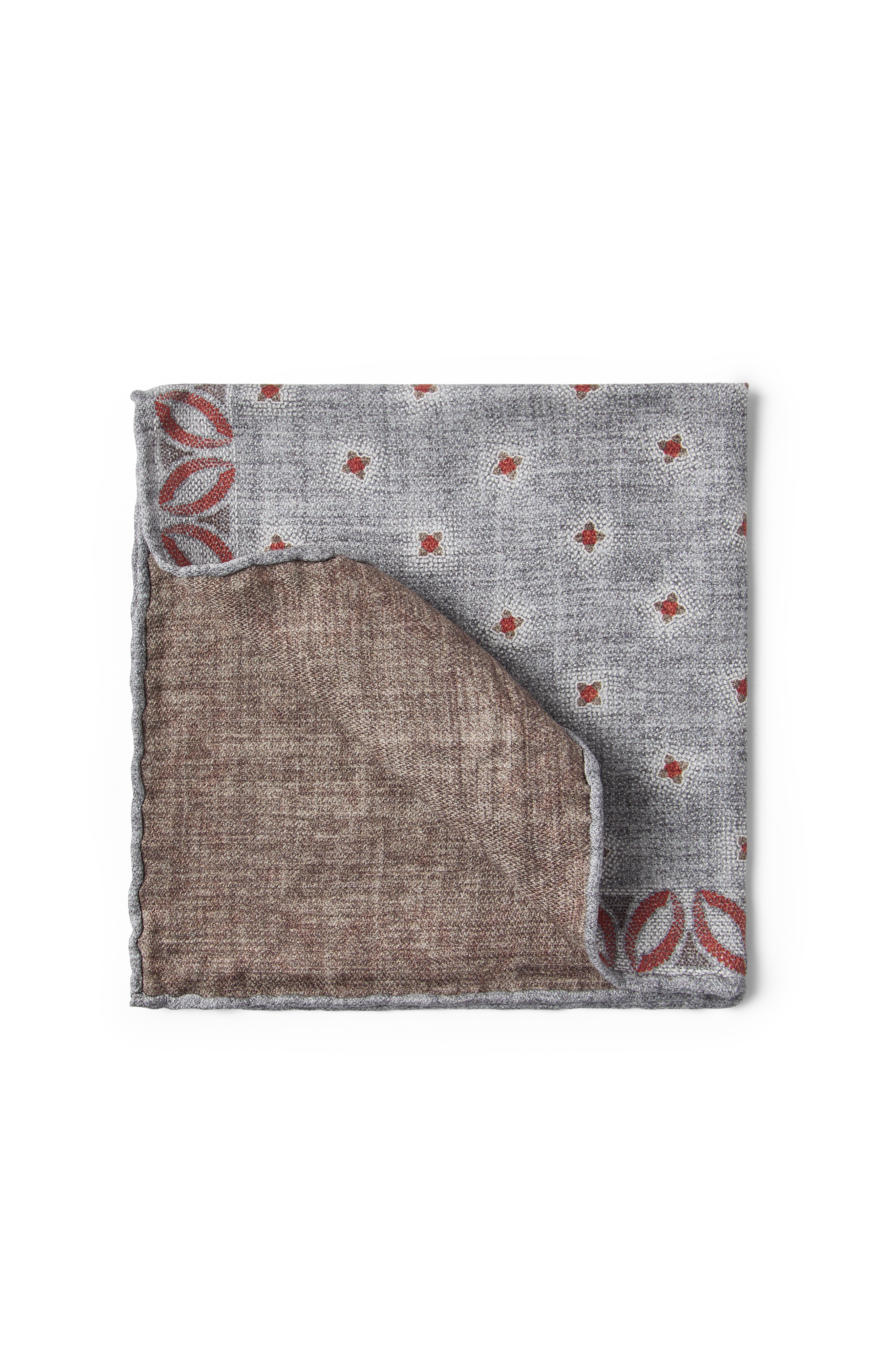 Brunello Cucinelli Silk pocket square in Grey at Nordstrom - 1