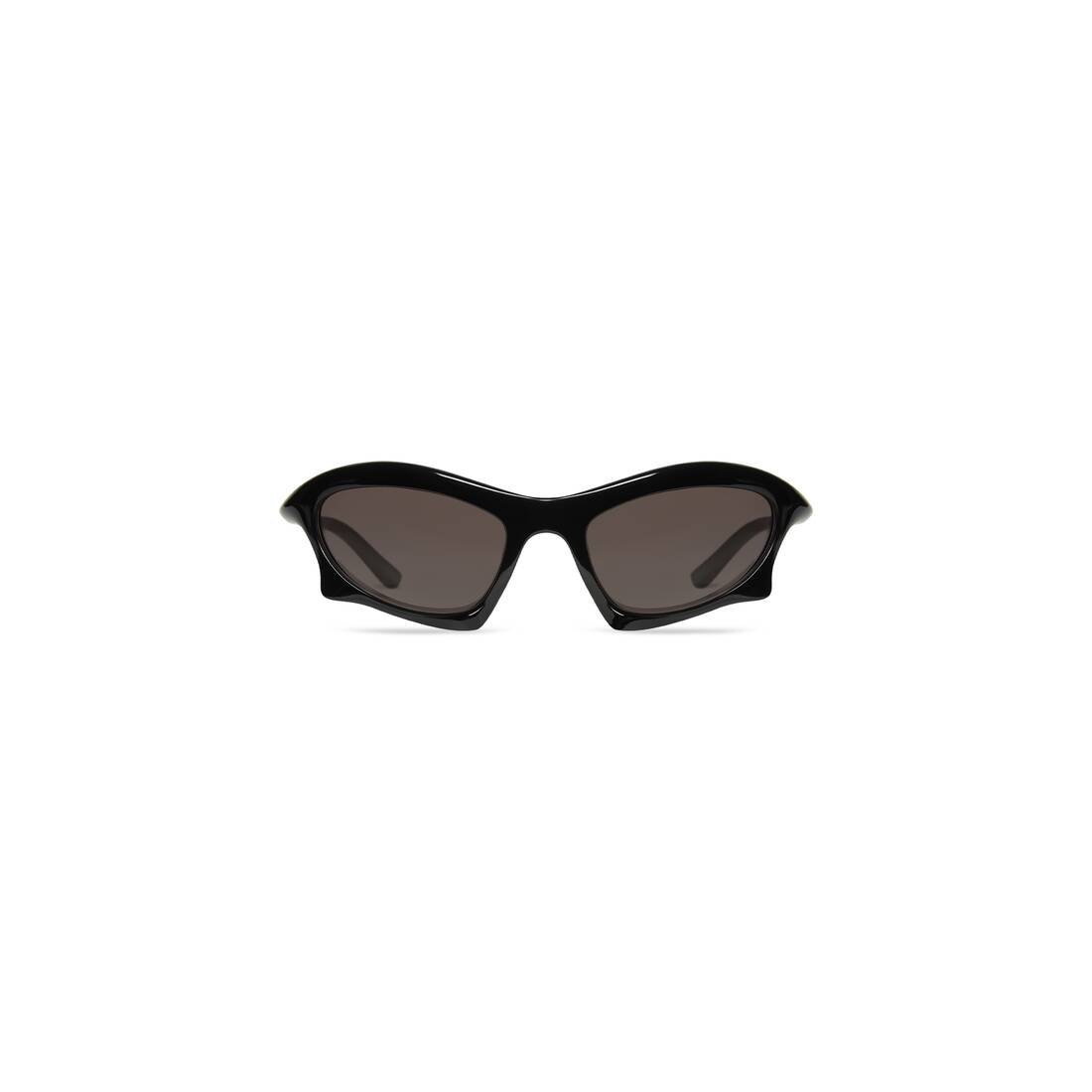 BALENCIAGA Bat Rectangle Sunglasses in Black | REVERSIBLE