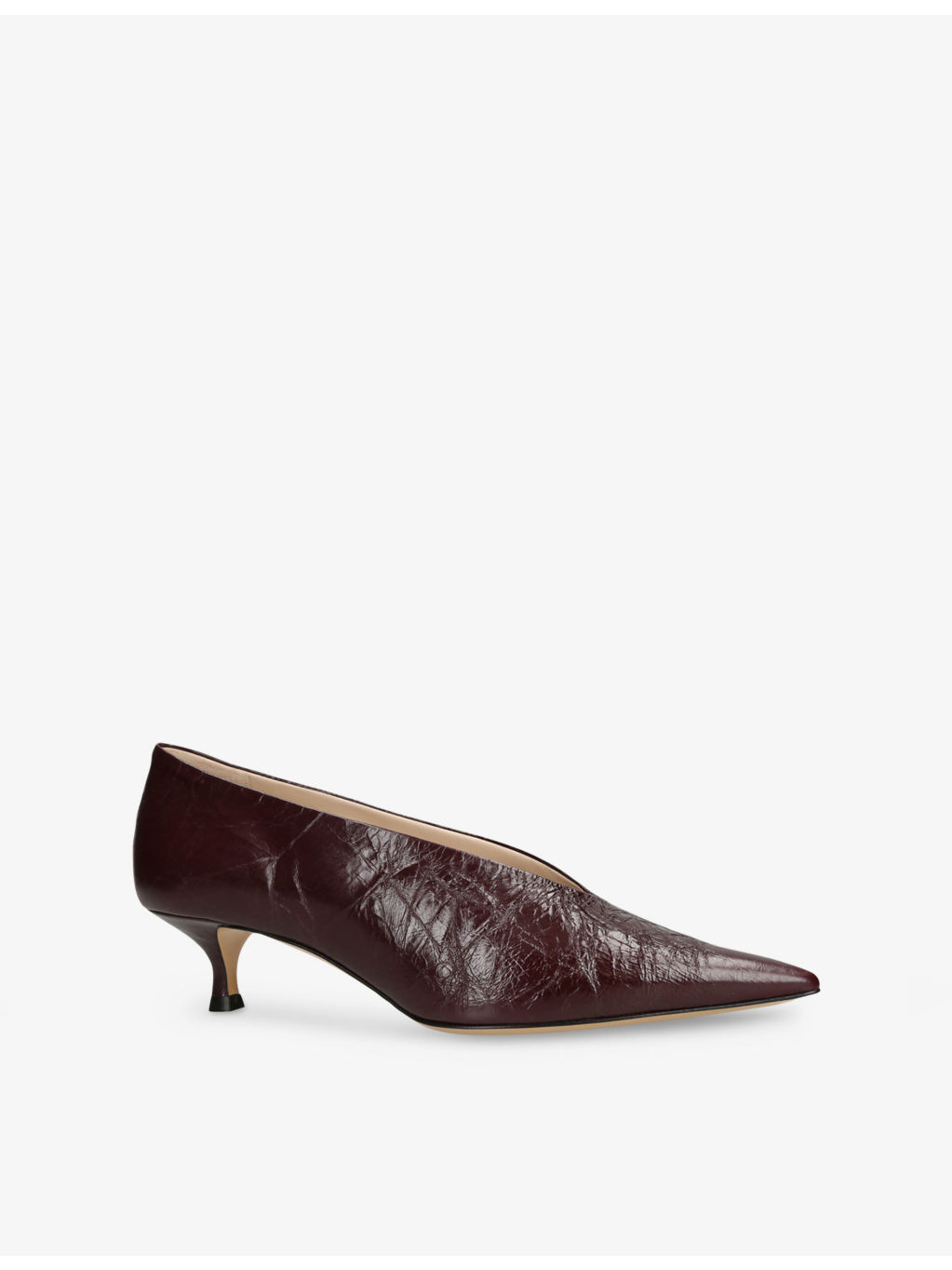 Babouche 35 Leather Kitten-Heel Courts - 3