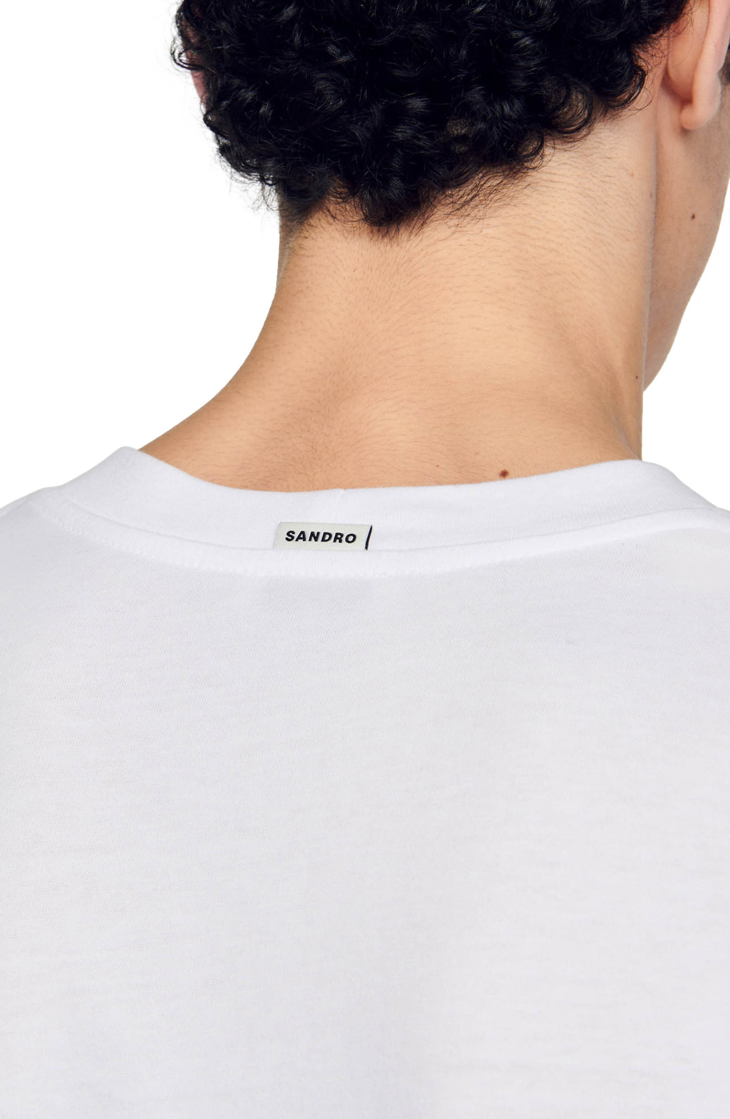 SANDRO Oversized T-shirt in White at Nordstrom - 3