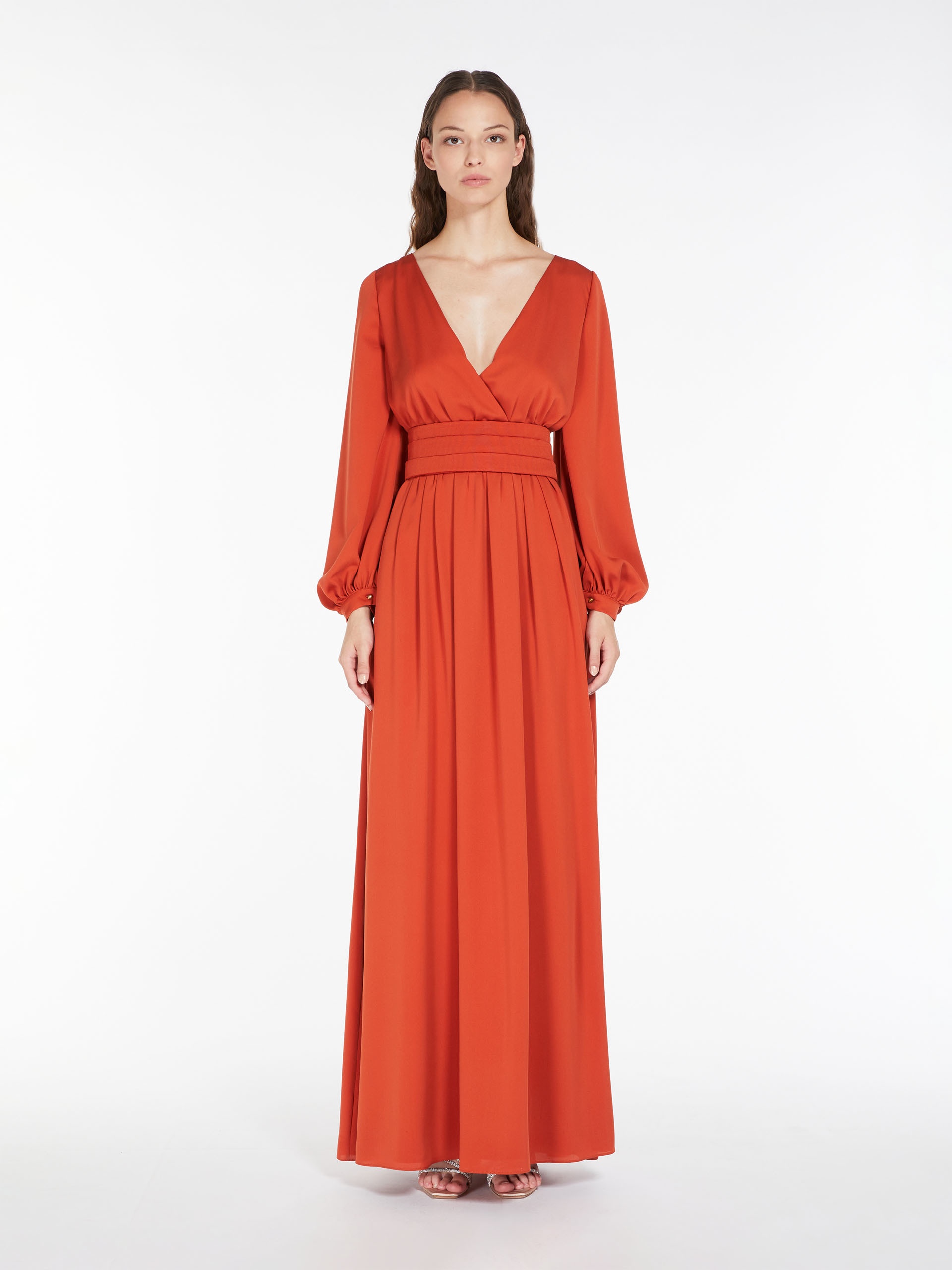 TASCA Draped silk tuxedo dress - 3