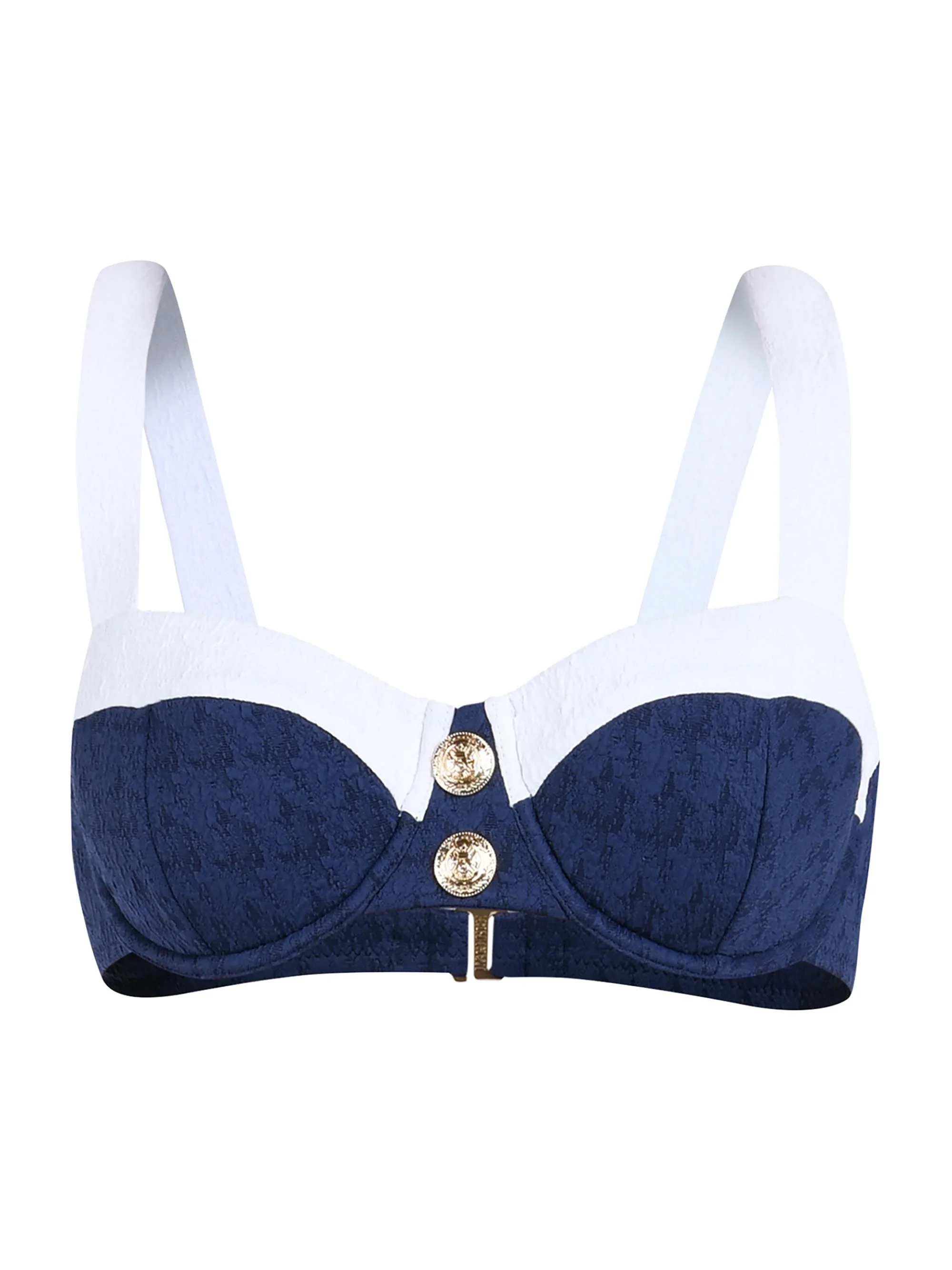 Women's Colorblock Chic Alexandria Underwire Bikini Top - Marine - 1