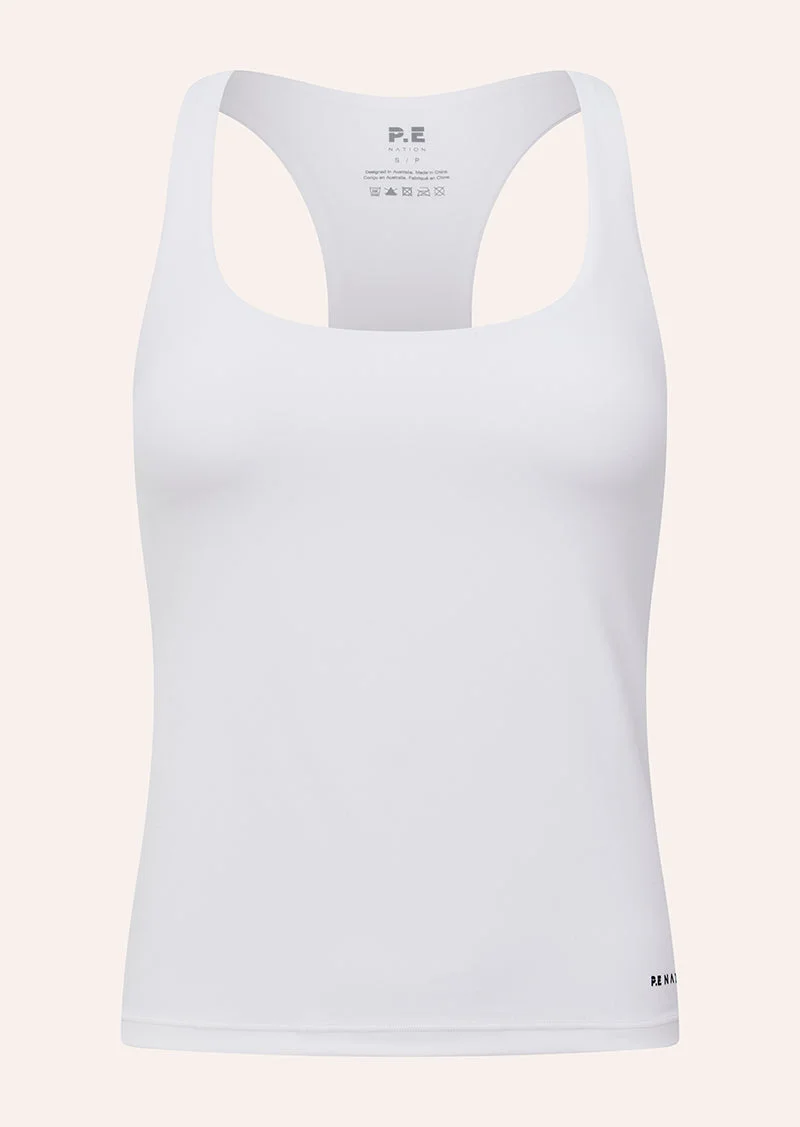 SIGNATURE SCOOP TANK IN WHITE - 1