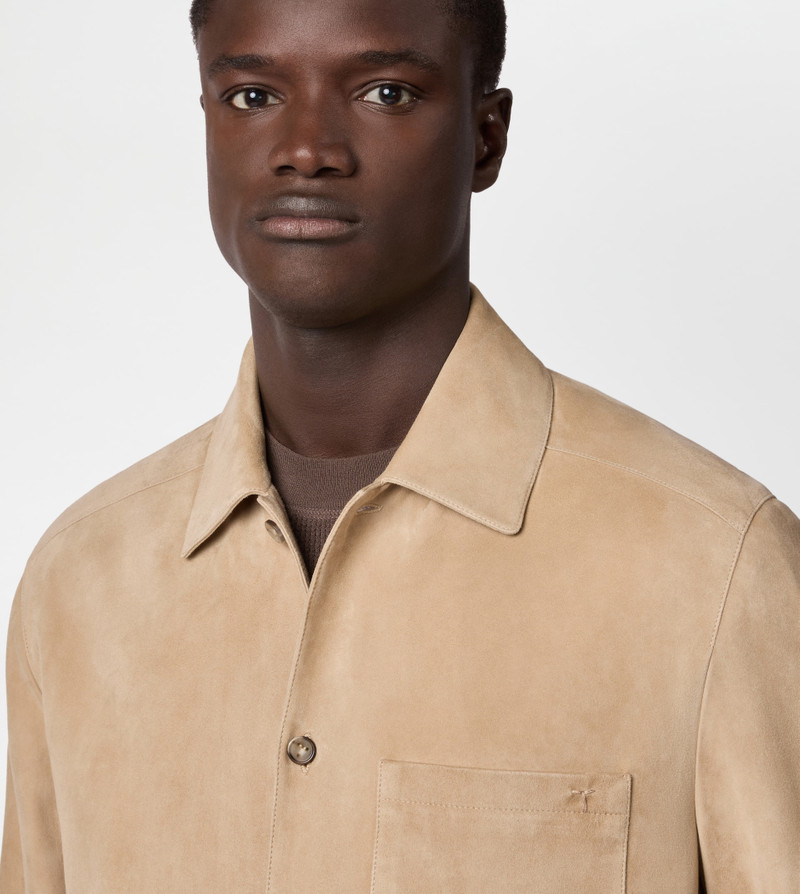 JACKET IN SUEDE - 베이지 5
