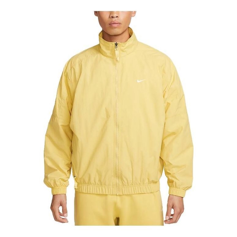 Nike Solo Swoosh Zipped Jacket 'Yellow' DQ5201-700 - 1