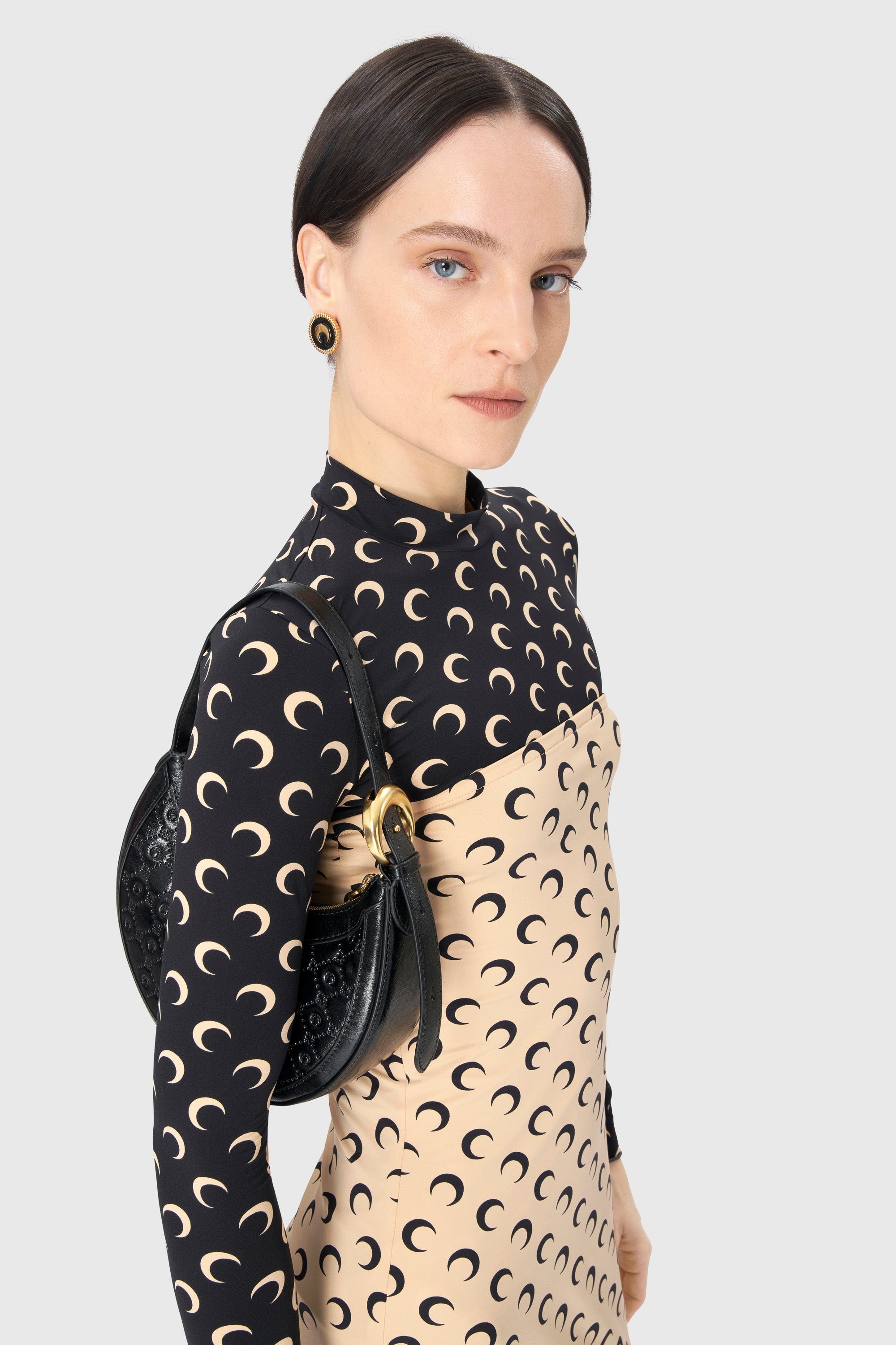 Recycled Moon Jersey Bustier Dress - 3