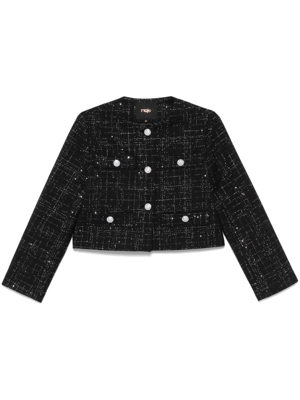 sequin-embellished jacket - 1