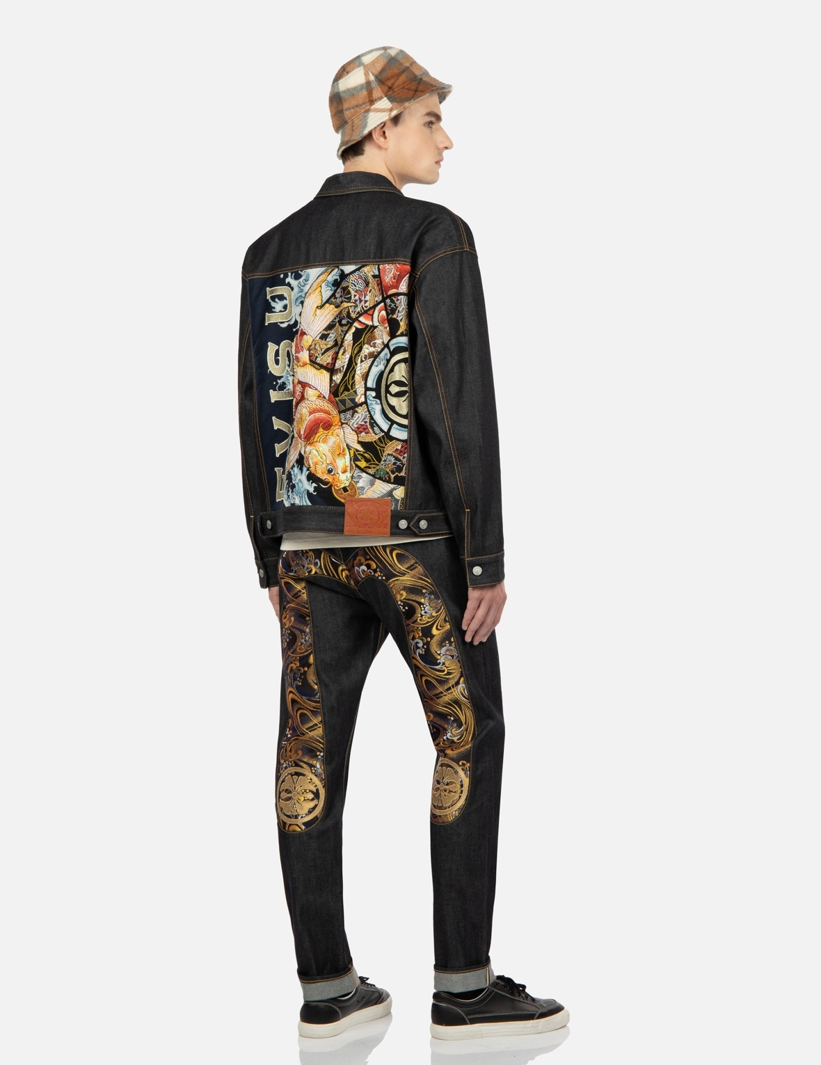 JACQUARD DAICOCK INSERT CARROT-FIT JEANS#2017 - 3