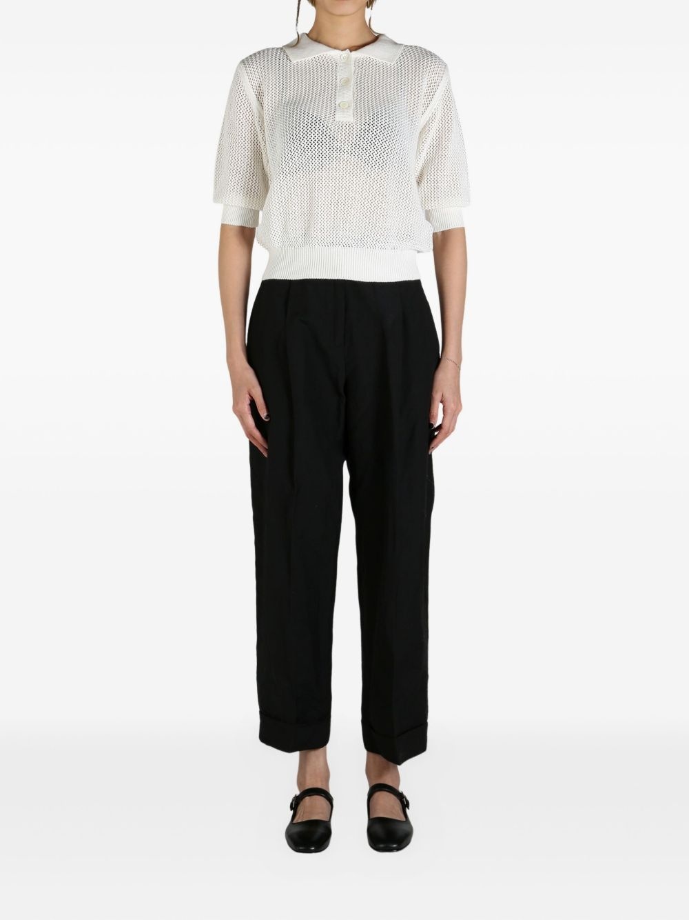cotton-cashmere top - 2
