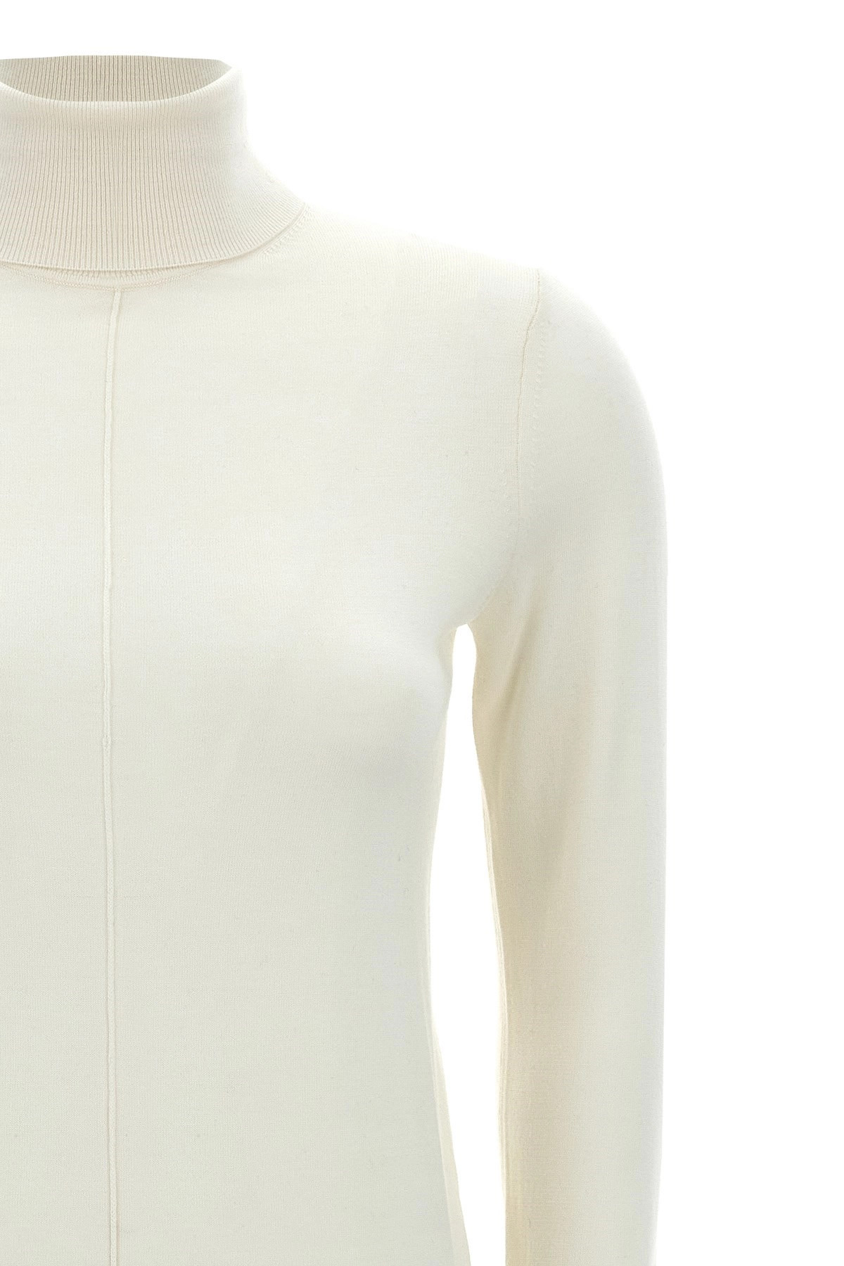 Logo embroidery turtleneck sweater - 4
